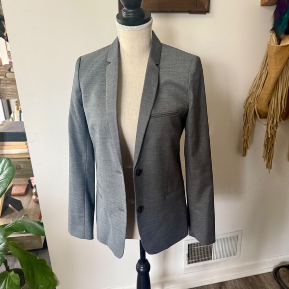 Zadig & Voltaire Gray Wool Embellished Skull Blazer 38 / M - Picture 3 of 6